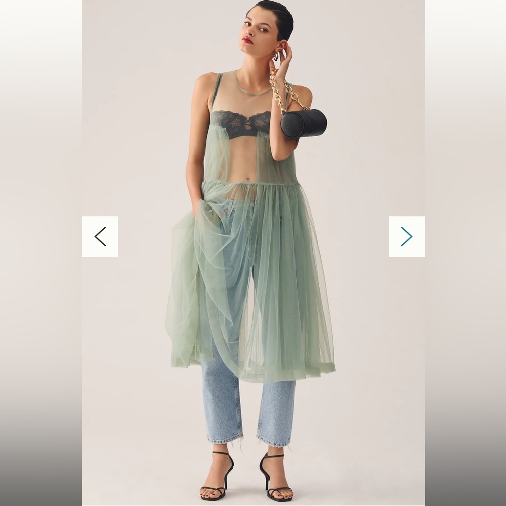 NWT Anthropologie chiffon midi dress